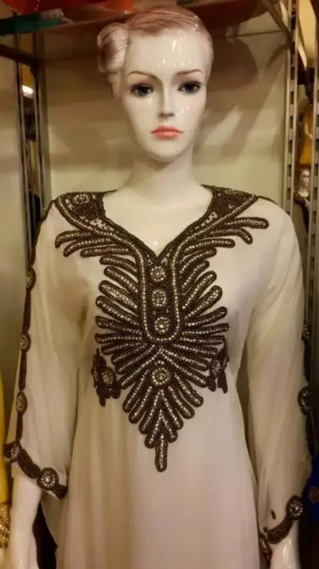 Picture of Pink Cotton Kaftan Dress for Women - Look 10234