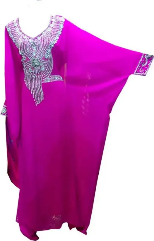Picture of Radhe Designer Multicolor Georgette Kaftan Dress for Women - F8164