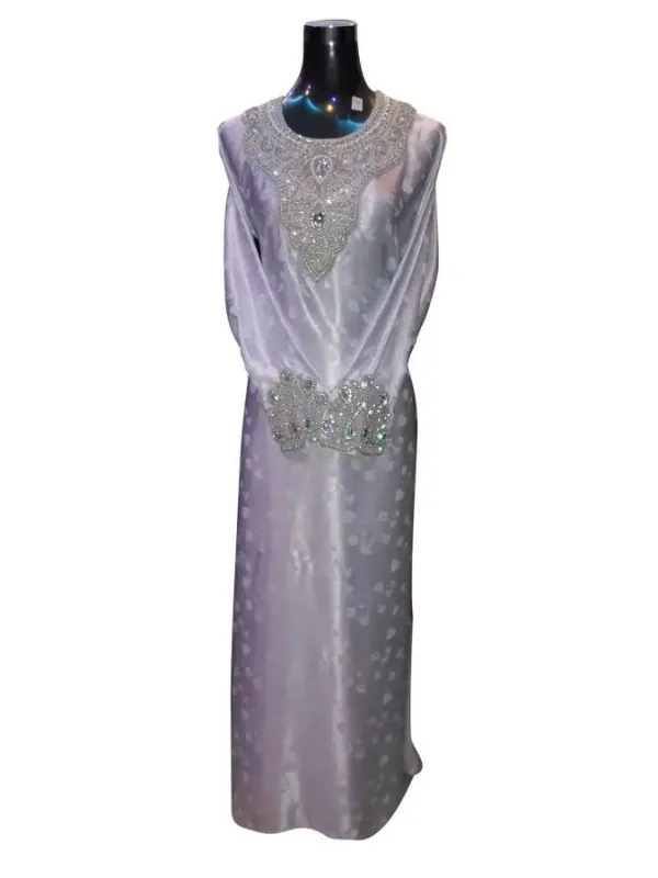 Picture of Blue Georgette Kaftan Dress for Women - Look 10241