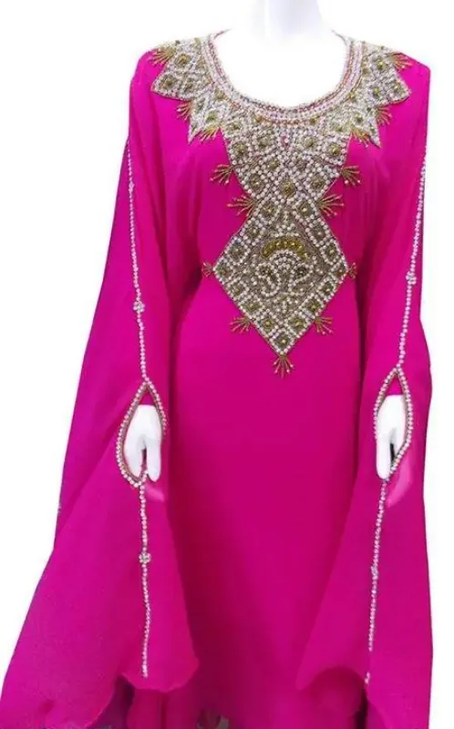 Picture of Radhe Designer Black Georgette Kaftan Dress for Women - F6288
