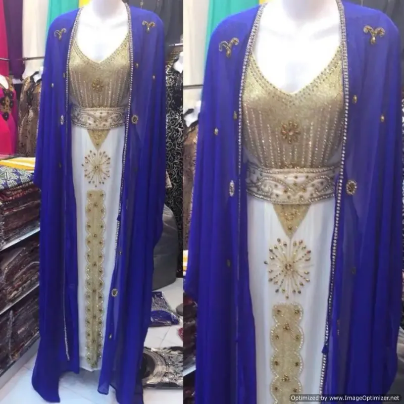 Picture of Radhe Designer Blue Georgette Kaftan Dress for Women - F2576