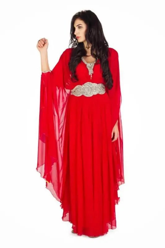 Picture of Radhe Designer Blue Georgette Kaftan Dress for Women - F6933
