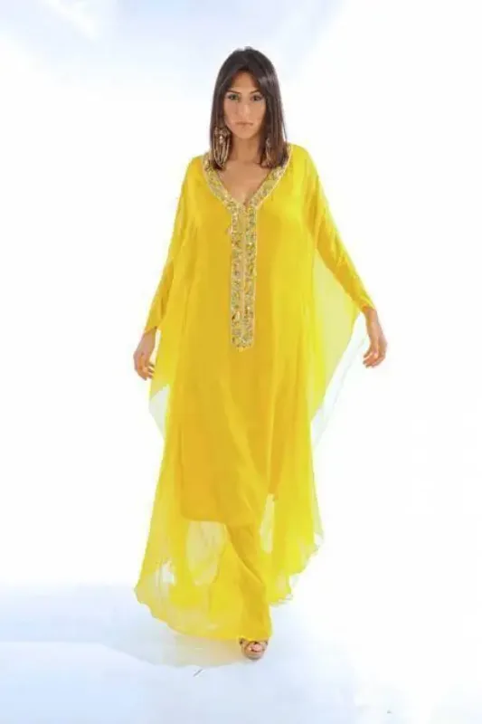 Picture of Radhe Designer Multicolor Georgette Kaftan Dress for Women - F6694