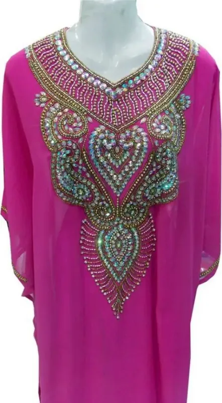 Picture of Radhe Designer Black Georgette Kaftan Dress for Women - F8196