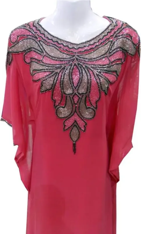 Picture of Radhe Designer Multicolor Georgette Kaftan Dress for Women - F8176