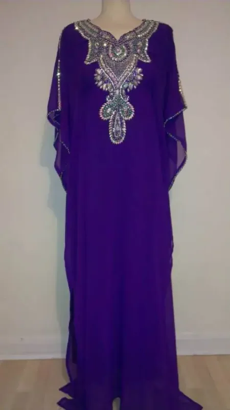 Picture of Radhe Designer Multicolor Georgette Kaftan Dress for Women - F6693