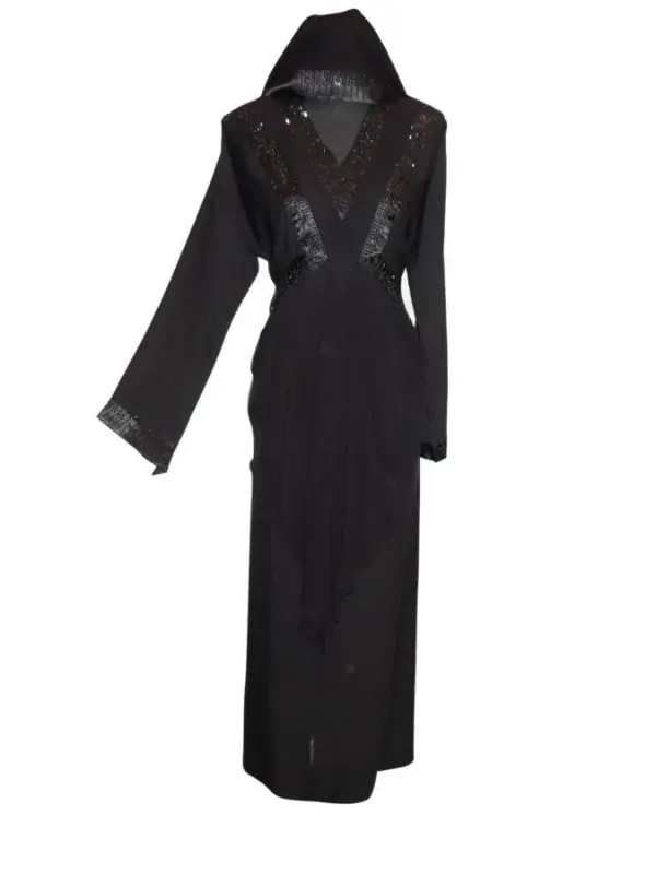 Picture of White Georgette Kaftan Dress for Women - Look 10295