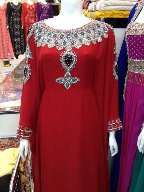 Picture of Radhe Designer Pink Cotton Kaftan Dress for Women - F8065