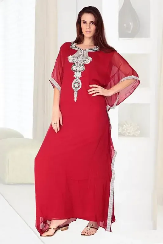 Picture of Radhe Designer Black Georgette Kaftan Dress for Women - F10663