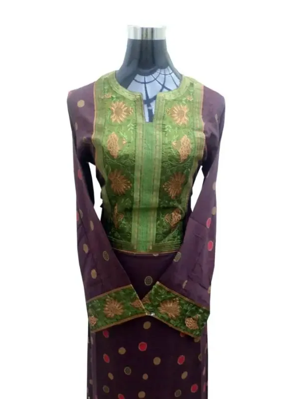 Picture of Radhe Designer Purple Georgette Kaftan Dress for Women - F4775