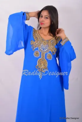 Picture of oriental robe bridal kaftan for women party wear dress,