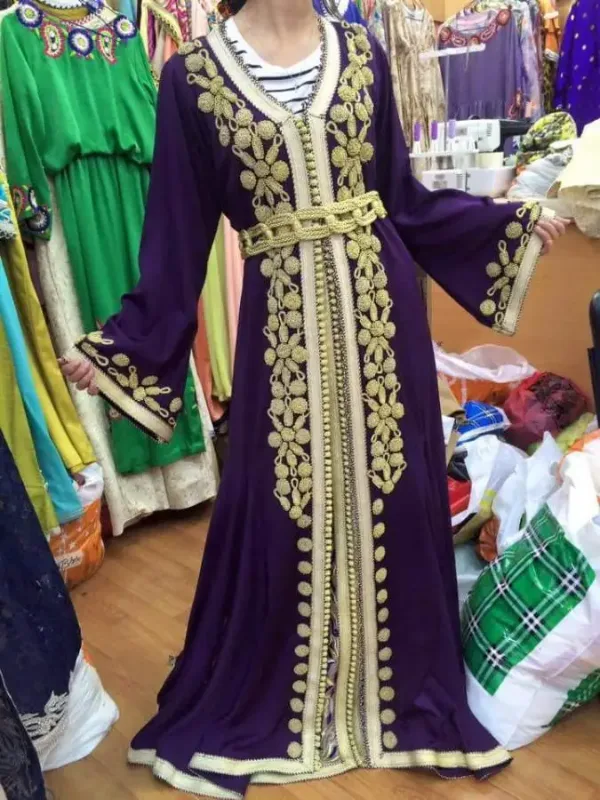 Picture of Radhe Designer White Georgette Kaftan Dress for Women - F2733