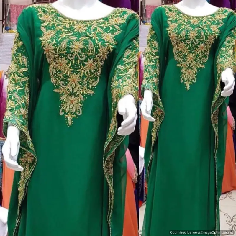 Picture of Radhe Designer Multicolor Georgette Kaftan Dress for Women - F2324