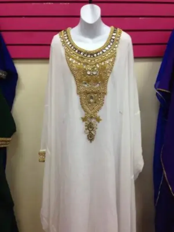 Picture of Radhe Designer Multicolor Georgette Kaftan Dress for Women - F10460