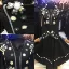 Picture of Golden Georgette Kaftan Dress for Women - Look 10383