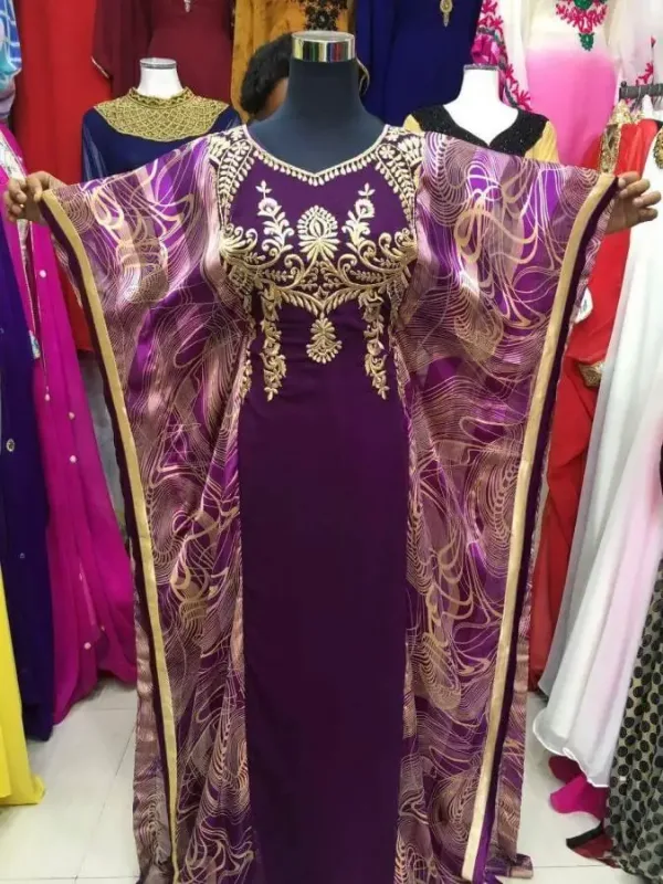 Picture of Radhe Designer Multicolor Georgette Kaftan Dress for Women - F1687