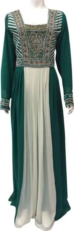 Picture of Radhe Designer Multicolor Georgette Kaftan Dress for Women - F10074
