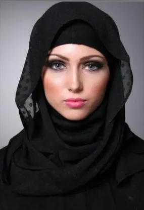 Picture of PCS Women Square Neck Hijab+Hats V-Neck Ramadan Arab ,hijab