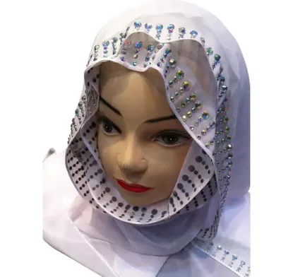 Picture of PCS Women Square Neck Hijab+Hats V-Neck Ramadan Arab ,hijab