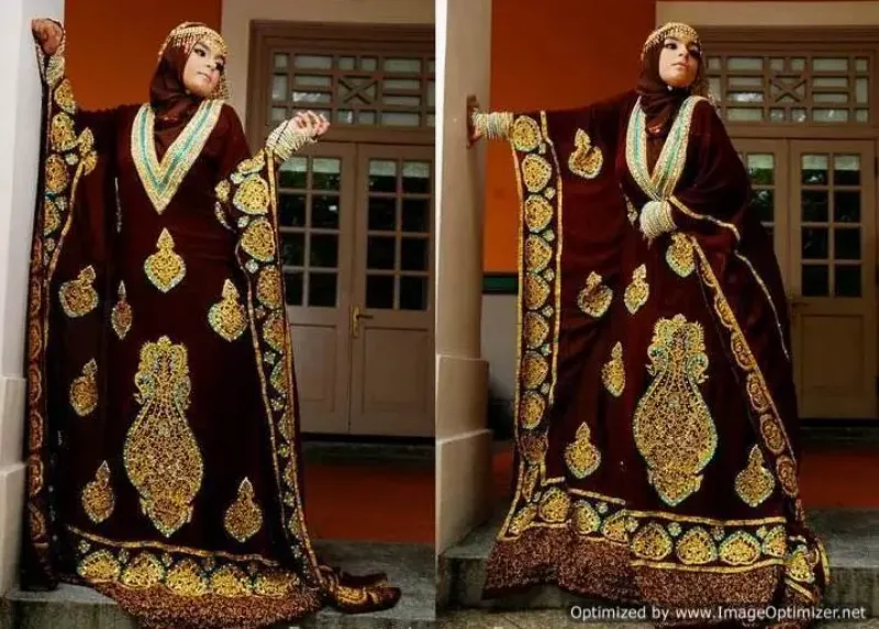 Picture of Radhe Designer Black Georgette Kaftan Dress for Women - F5485