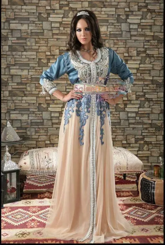 Picture of Radhe Designer Yellow Georgette Kaftan Dress for Women - F8282