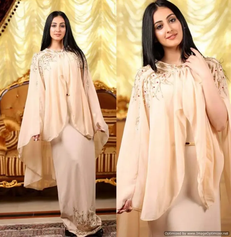 Picture of Radhe Designer Multicolor Georgette Kaftan Dress for Women - F6777