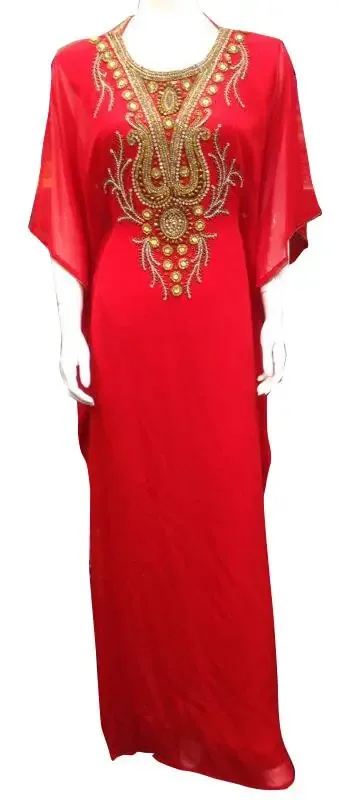 Picture of Radhe Designer Pink Georgette Kaftan Dress for Women - F9996