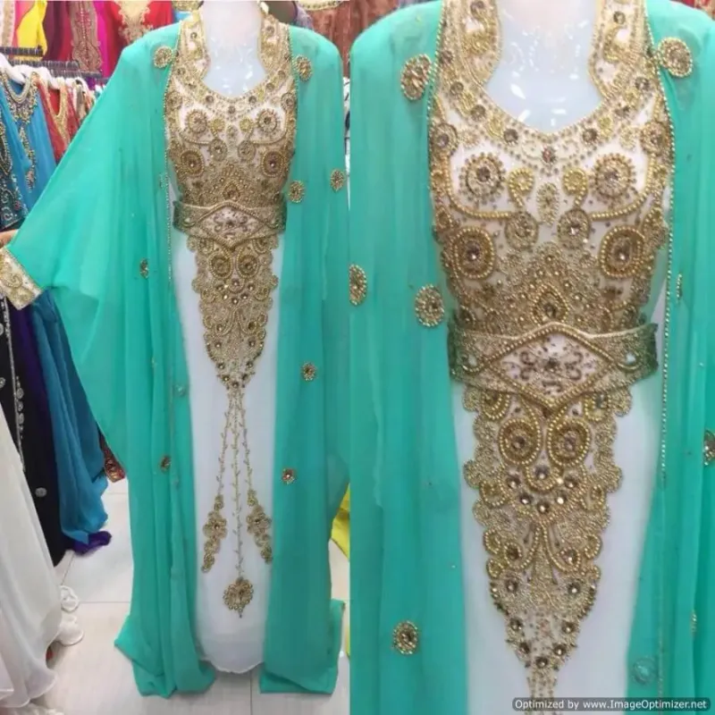 Picture of Radhe Designer Multicolor Georgette Kaftan Dress for Women - F2562