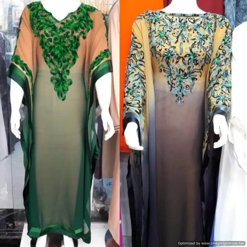 Picture of Radhe Designer Multicolor Georgette Kaftan Dress for Women - F2247