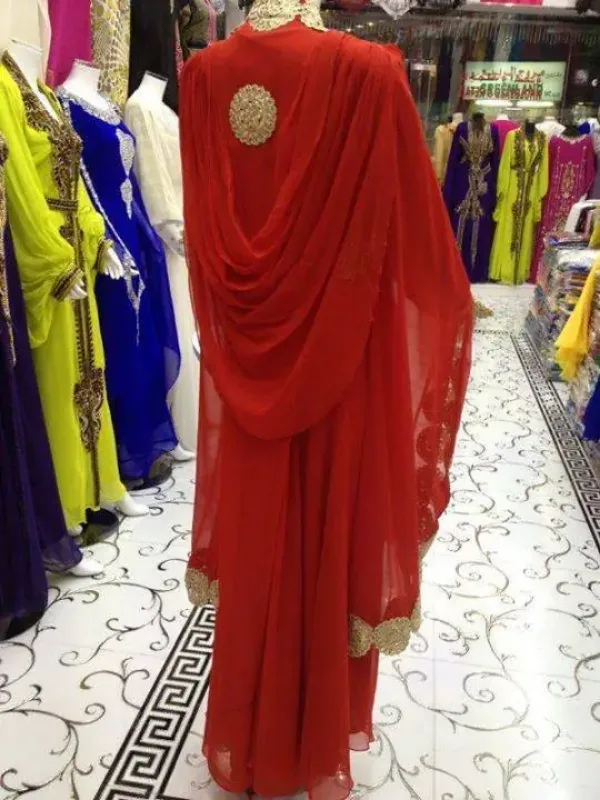 Picture of Radhe Designer Yellow Georgette Kaftan Dress for Women - F8469