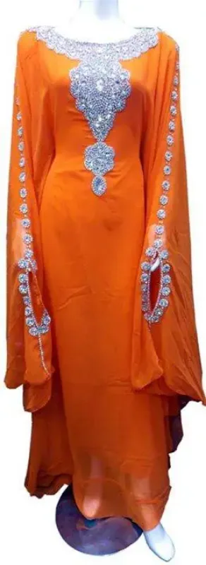 Picture of Radhe Designer Multicolor Georgette Kaftan Dress for Women - F6034