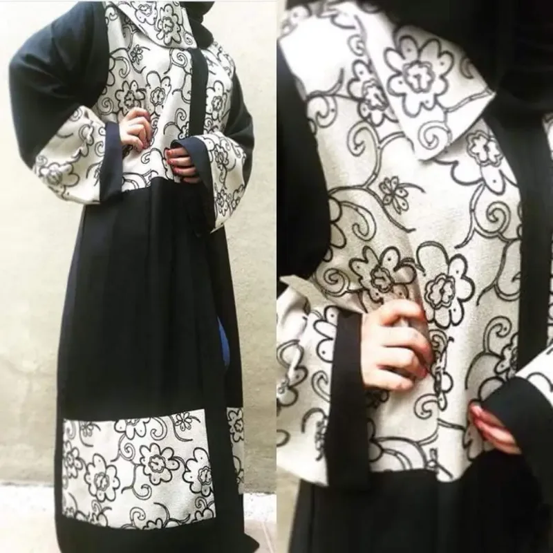 Picture of Radhe Designer Black Georgette Kaftan Dress for Women - F2175