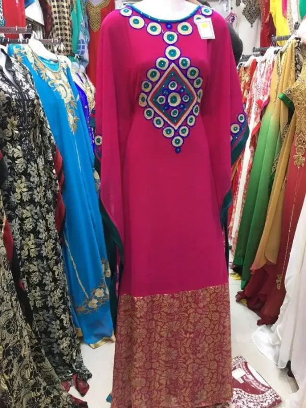 Picture of Radhe Designer Black Georgette Kaftan Dress for Women - F1861