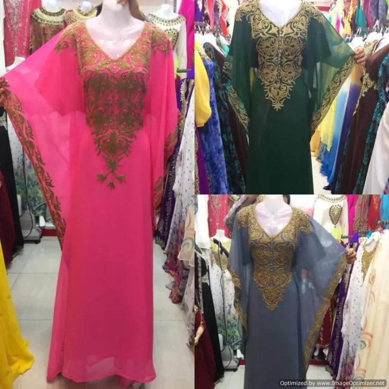Picture of Radhe Designer Multicolor Georgette Kaftan Dress for Women - F2626