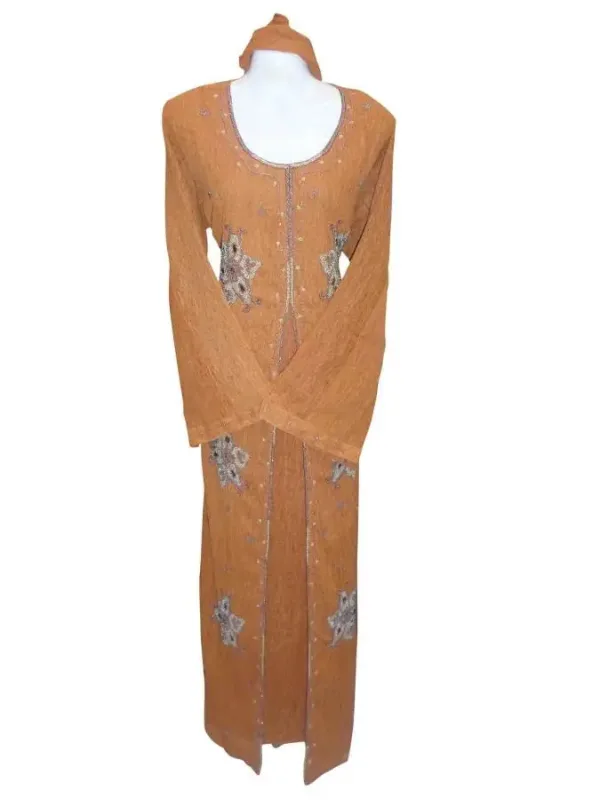 Picture of Multi Color Georgette Kaftan Dress for Women - Look 10499