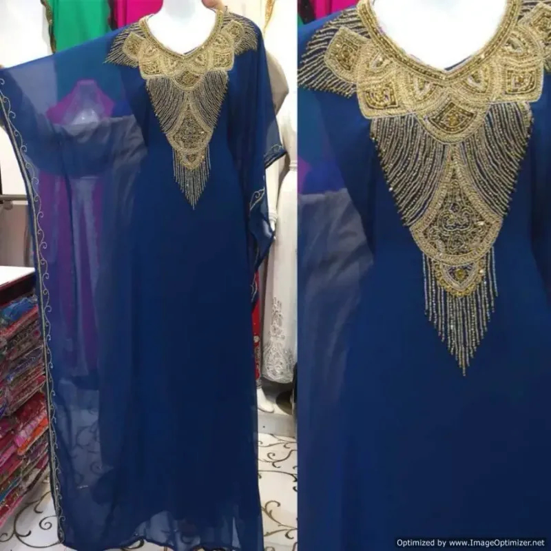Picture of Radhe Designer Multicolor Georgette Kaftan Dress for Women - F2624