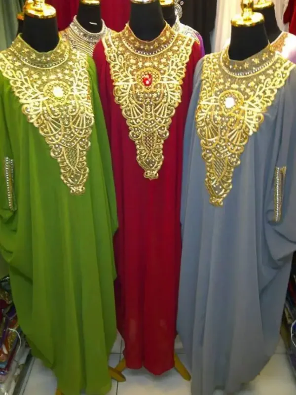 Picture of Radhe Designer Multicolor Georgette Kaftan Dress for Women - F8091