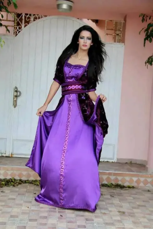 Picture of Radhe Designer Multicolor Georgette Kaftan Dress for Women - F6014