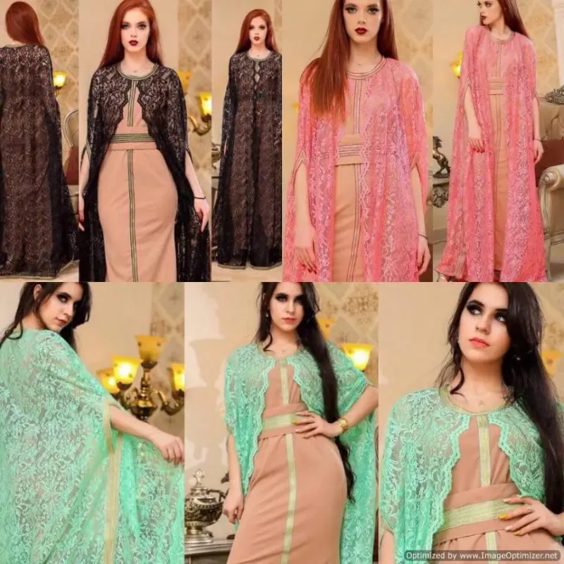 Picture of Radhe Designer Multicolor Georgette Kaftan Dress for Women - F2641