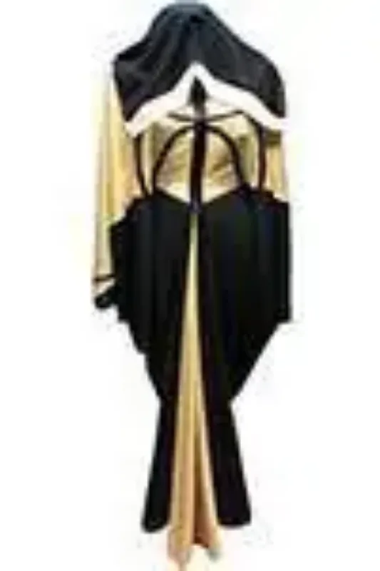 Picture of Radhe Designer Black Georgette Kaftan Dress for Women - F9478