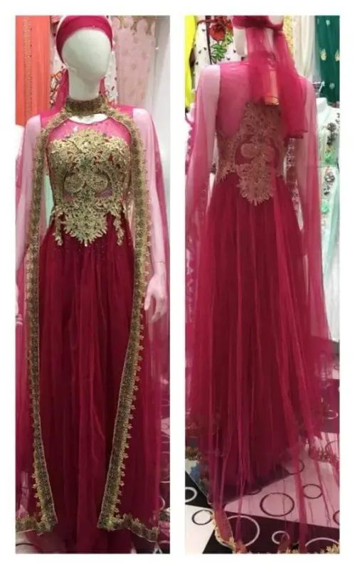 Picture of Radhe Designer Multicolor Georgette Kaftan Dress for Women - F2640