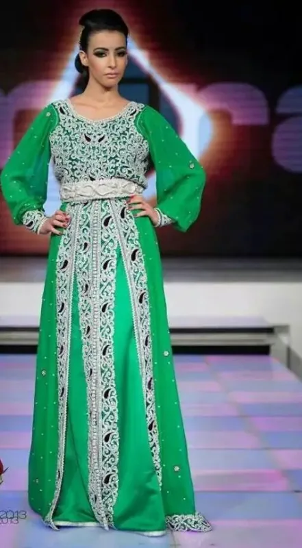 Picture of Radhe Designer White Georgette Kaftan Dress for Women - F6263