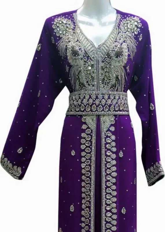 Picture of Radhe Designer Blue Georgette Kaftan Dress for Women - F2644