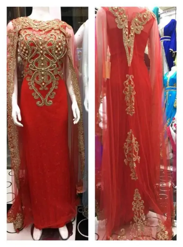 Picture of Radhe Designer Multicolor Georgette Kaftan Dress for Women - F2639