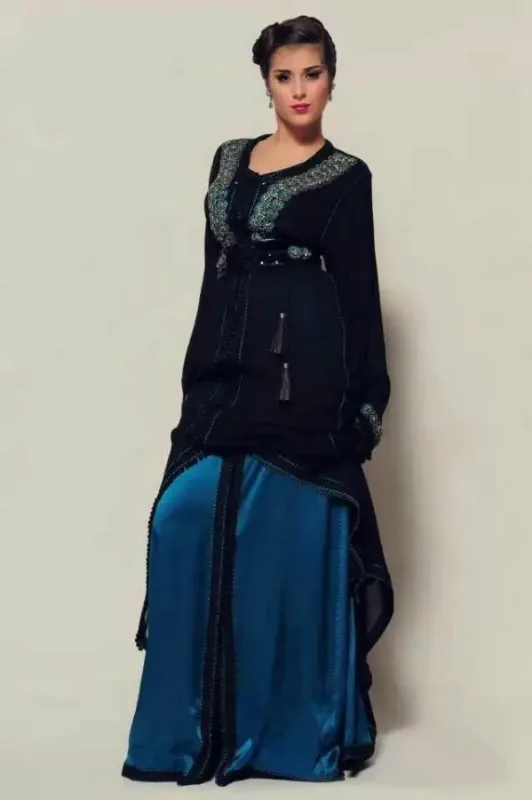 Picture of Radhe Designer Multicolor Georgette Kaftan Dress for Women - F5879