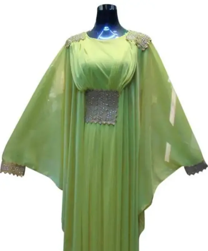 Picture of Radhe Designer Black Georgette Kaftan Dress for Women - F3547