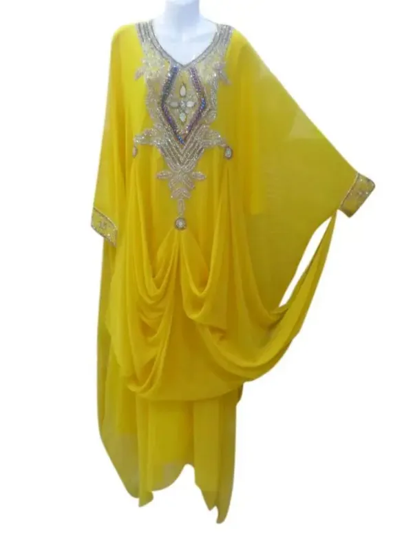 Picture of Multi Color Georgette Kaftan Dress for Women - Look 10544