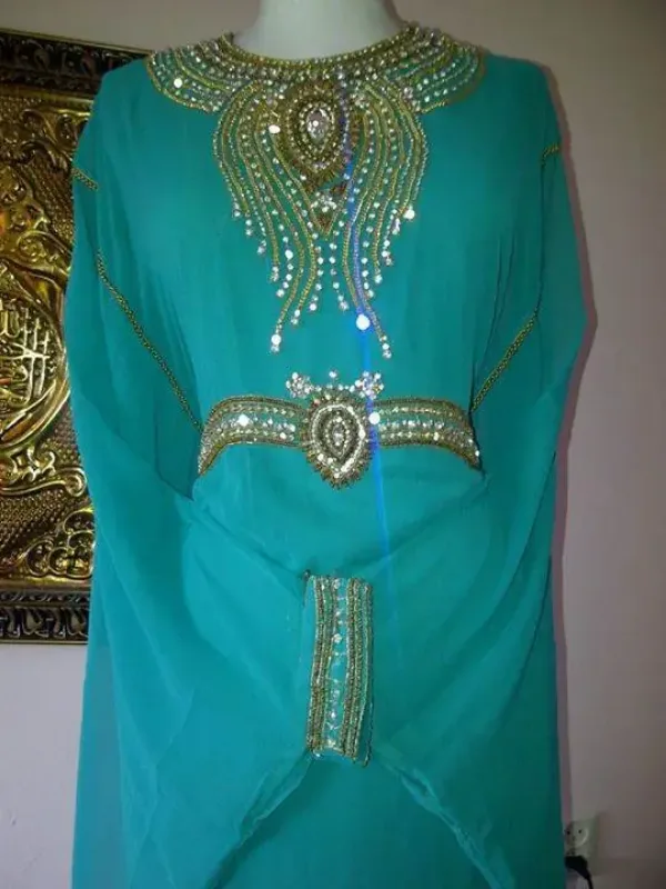 Picture of Radhe Designer Purple Georgette Kaftan Dress for Women - F7915