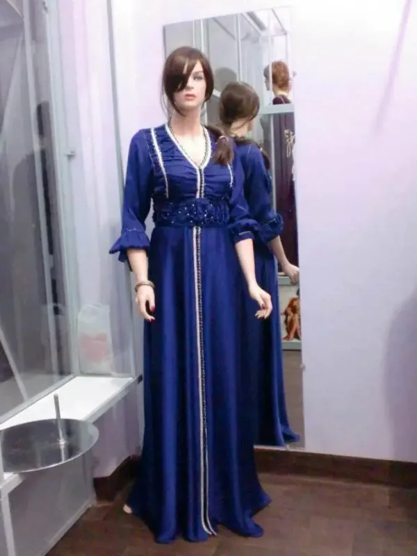 Picture of Radhe Designer Pink Cotton Kaftan Dress for Women - F7895