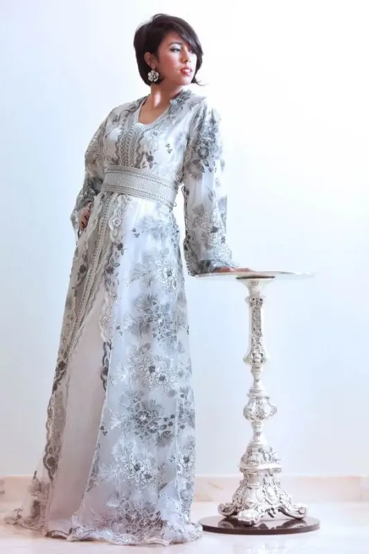 Picture of Multi Color Georgette Kaftan Dress for Women - Look 10582